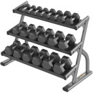 Life Fitness Axiom Series Three Tier Hex Dumbbell Rack 