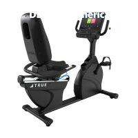 TRUE FITNESS Apex Recumbent Bike Unite LED Console