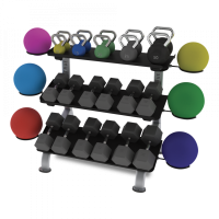  FS-24 3-TIER FLAT TRAY DUMBBELL RACK